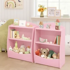 Kids Bookshelf,Book Storage Organizer,2-Tier Kids Bookcase With Open Compartments For Bedroom,Livingroom,Playroom 15 Kids Bookshelf,Book Storage Organizer,2-Tier Kids Bookcase With Open Compartments For Bedroom,Livingroom,Playroom -Furniture GUEST 041ce360 cf9a 4f53 99b3 3529ae4ac848