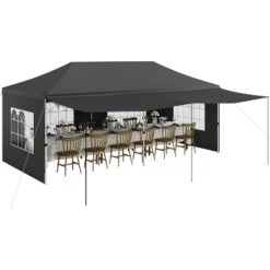10x20 Pop Up Canopy Tent, For Parties With Roller Bag, With 6 Removable Sidewalls, Upgraded Thickened Legs, 6 Sand Bags 19 10x20 Pop Up Canopy Tent, For Parties With Roller Bag, With 6 Removable Sidewalls, Upgraded Thickened Legs, 6 Sand Bags -Furniture GUEST 06385365 49a5 474c a069 c8d98aac3833