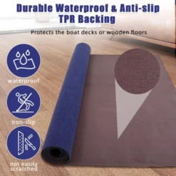 6FT X 18FT Boat Flooring Carpet, Marine Outdoor Rug, Indoor/Outdoor Mat For Patio Deck, TPR Non-Slip, Black, Waterproof, Ideal For Camping 12 6FT X 18FT Boat Flooring Carpet, Marine Outdoor Rug, Indoor/Outdoor Mat For Patio Deck, TPR Non-Slip, Black, Waterproof, Ideal For Camping -Furniture GUEST 0645aa15 c7b6 48b0 aed6 8617c7f931a4