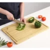 Large Bamboo Cutting Board, Wooden Cutting Board For Kitchen With Handles And Juice Groove, Chopping Board -Furniture GUEST 06b0a332 94e4 465c a91c 2ea97065e1ea