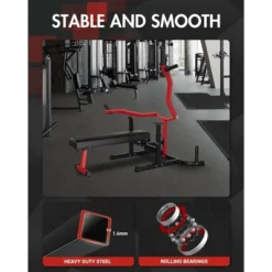 Bench Press Machine, 3-in-1 Chest Press Machine, With Independent Converging Arms, Adjustable Flat/Incline/Decline Bench