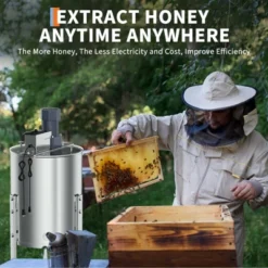 Electric Honey Extractor, Frame Stainless Steel Honey Spinner With 140W Adjustable-Speed Motor, Beekeeping Equipment For Efficient Honey With Lid -Furniture GUEST 06d9f329 0a0a 40a7 84d0 8687060b4215