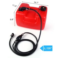 Marine Tank, Portable 3 Gallon (12L) With 9.8ft Hose ¨C EPA Certified Leak-Proof Storage For Boat, Outboard Motor, Generator & Outdoor Equipment