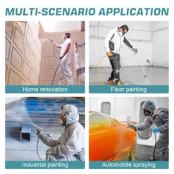 TROPOW Air Spray Gun Kit, Premium Electric Paint Gun - 750W 3300 Psi With Extension Pole & Cleaning Kits For Cars, House DIY -Furniture GUEST 0719b68f d425 4384 896a e96bd0879833