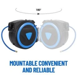 Wall Mount Air Hose Reel Retractable - Auto Rewind Compressor Hose Reel With 180° Swivel, 300 PSI Hybrid Hose, 1/4" Out, 3/8" In (PP) 10 Wall Mount Air Hose Reel Retractable - Auto Rewind Compressor Hose Reel With 180° Swivel, 300 PSI Hybrid Hose, 1/4" Out, 3/8" In (PP) -Furniture GUEST 074237fd ba77 4593 8dad ce24fcadff4e