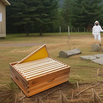 Bee Hive, 10 Frame Medium Super Langstroth Hive Box - Beeswax Dipped With Frames & Wax Foundations For Beekeeping 7 Bee Hive, 10 Frame Medium Super Langstroth Hive Box - Beeswax Dipped With Frames & Wax Foundations For Beekeeping - Image 5