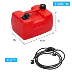 Marine Tank, 3 Gallon Portable Outboard Boat Transfer Tank With Line & I-Shaped Handle - Easy To Carry -Furniture GUEST 098addd9 e237 4a7d 9fb2 b060713638df