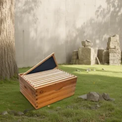 Bee Hive, 10-Frame Deep Brood Box - Pre-Assembled Langstroth Beehive Dipped In 100% Beeswax With Frames & Wax Foundations -Furniture GUEST 099277cb 6a33 4e0d a3ce e961fd16945d