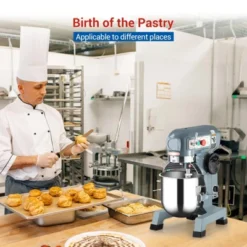 Commercial Food Mixer, Takywep 1250W Commercial Mixer For Bakeries 3 Speeds Adjustable, With 3 Different Attachments, Heavy Duty Food Mixer -Furniture GUEST 0a22a750 96ab 4ad1 8387 60761f3ab988