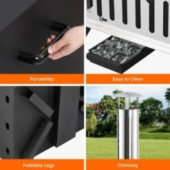 Outdoor Pizza Oven Wood Fired Pizza Oven Portable Patio Ovens Included Pizza Stone -Furniture GUEST 0a50d192 a6b2 45b7 ac83 befb902d1131