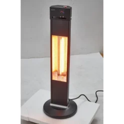 Outdoor Infrared Heaters For Patio, 1500W Portable Patio Heater, Electric 3 Heat Levels Patio Heater(500W/1000W/1500W), Remote Control & 24 Timer -Furniture GUEST 0a5d2cea 552c 4f84 9658 254387a17817