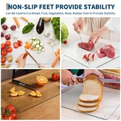 Cutting Board, 2 Pack Tempered Glass - Non-Slip Chopping Plate, Shatter & Heat Resistant For Kitchen Countertop 16 Cutting Board, 2 Pack Tempered Glass - Non-Slip Chopping Plate, Shatter & Heat Resistant For Kitchen Countertop -Furniture GUEST 0b788e35 cfe0 48d8 a4f7 75508c49ab84