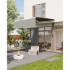 Manual Retractable Awning, Waterproof Sun Shade Patio Awning, Heavy Duty Aluminum Frame, 280g Polyester Fabric, Adjustable Roll Out Awning -Furniture GUEST 0d73ae43 76a9 4654 a997 84da6a910fc9