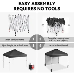 10x10 Pop-up Canopy,Patio Tent,Patented One Push Tent For Outdoor Events Commercial Instant Canopies,Canopy Wind Tunnel Design,with Wheeled Bag 15 10x10 Pop-up Canopy,Patio Tent,Patented One Push Tent For Outdoor Events Commercial Instant Canopies,Canopy Wind Tunnel Design,with Wheeled Bag -Furniture GUEST 0e21544a a492 4916 aadc 3c8321f3ac78