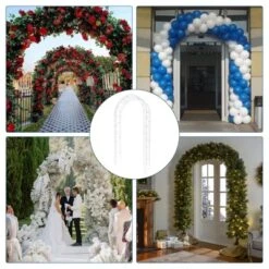 Garden Arch, Wedding Arch - 8.5FT Metal Trellis For Climbing Plants, Rust-Free Powder Coated Steel, White -Furniture GUEST 0e733960 01f2 44d7 8797 675fb6f045ac