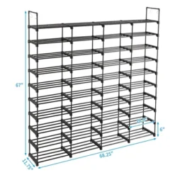 Shoe Rack 10 Tier Storage Organizer For Shoes, 72 Pairs Shoe Tower Unit Shelf Organizer For Closet 10 Shoe Rack 10 Tier Storage Organizer For Shoes, 72 Pairs Shoe Tower Unit Shelf Organizer For Closet -Furniture GUEST 0ff2b883 68e9 45a2 a0e4 7fde074ef65f