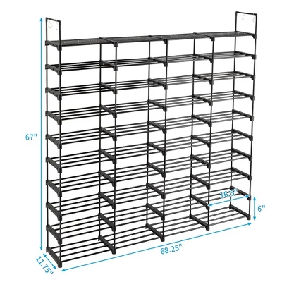 Shoe Rack 10 Tier Storage Organizer For Shoes, 72 Pairs Shoe Tower Unit Shelf Organizer For Closet 6 Shoe Rack 10 Tier Storage Organizer For Shoes, 72 Pairs Shoe Tower Unit Shelf Organizer For Closet - Image 4