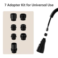 Pull Down Kitchen Faucet Sprayer Head Replacement With 3-Mode Functionality, 7 Universal Adapters, And Black Finish -Furniture GUEST 12069385 7d97 40f2 b9d3 8a212c4c6f11
