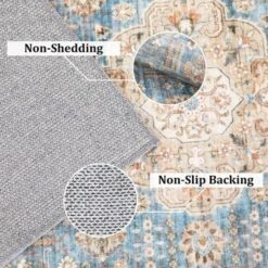 Non Slip Machine Washable Rugs 9x12 Area Rugs For Living Room Bedroom Soft Vintage Rugs Low Pile Large Carpet 10 Non Slip Machine Washable Rugs 9x12 Area Rugs For Living Room Bedroom Soft Vintage Rugs Low Pile Large Carpet -Furniture GUEST 1284cc1c a8a4 40dc be85 106fdd78b130
