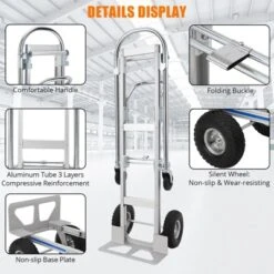 Hand Truck, 2 In 1 Convertible Heavy Duty Cart - 770 Lbs Capacity, 55.9"x19.7"x44.9" For Home Office Warehouse 11 Hand Truck, 2 In 1 Convertible Heavy Duty Cart - 770 Lbs Capacity, 55.9"x19.7"x44.9" For Home Office Warehouse -Furniture GUEST 12d25e7a 97d0 4280 b30e 9c3c9b35765b