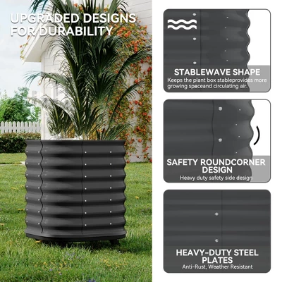 Heavy Duty Galvanized Steel Garden Bed 6 Heavy Duty Galvanized Steel Garden Bed - Image 4