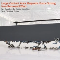 Heavy Duty Magnetic Sweeper, 48 Inch Hanging Construction Magnet With 120lbs Capacity For Nail, Bolt, Iron Chips Pickup - Forklift Accessory -Furniture GUEST 16e164a6 5751 41bf b013 313c4edc36fd