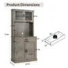 Kitchen Pantry Cabinet With Microwave Stand, 71”Freestanding Tall Kitchen Cabinet With Doors And Shelves For Dining Room -Furniture GUEST 1736263a 7dbc 464b a9c6 77b6f5da5261