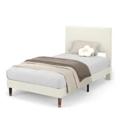 Bed Frame Upholstered Platform Size Bed With Fabric Headboard, Non-Slip And Noise-Free, Wooden/Metal Slats Support -Furniture GUEST 173872f6 d893 499f a7b2 c07e5c0fa29b