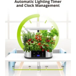 Hydroponic Growing System Indoor Garden 12 Pods, Indoor Herb Garden With 36W LED Full-Spectrum Plant Grow Light -Furniture GUEST 1742ff9d 7611 4dd4 8177 aae6e489f574