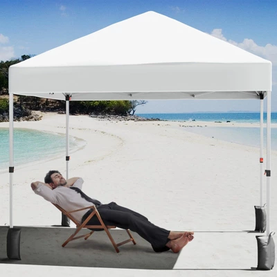 10x10 Ft, Patented Center Locking Canopy Tent, Portable Outdoor Canopy Tent, Comes With Hand Wheel Bag, Suitable For Outdoor Use, Height Adjustable 14 10x10 Ft, Patented Center Locking Canopy Tent, Portable Outdoor Canopy Tent, Comes With Hand Wheel Bag, Suitable For Outdoor Use, Height Adjustable - Image 12