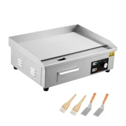 Electric Griddle, Countertop Flat Top Grill - Stainless Steel Non-Stick Teppanyaki Grill With Adjustable Temperature 122¨H-572¨H -Furniture GUEST 1972e4ee 0623 4dc9 a634 ed9ef32fbc6c