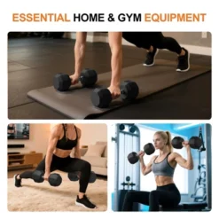 TROPOW PVC Hex Dumbbell Set ¨C Multicolor Home Gym Weights For Strength Training & Full-Body Workouts -Furniture GUEST 198b20c5 dca9 445b abae 9986921f47f8 2