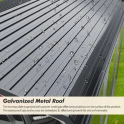 Carport, Metal Carport - Heavy Duty With Galvanized Steel Roof & Frame, All-Weather Protection, Easy Assembly For Cars, Trucks, Boats (Gray)