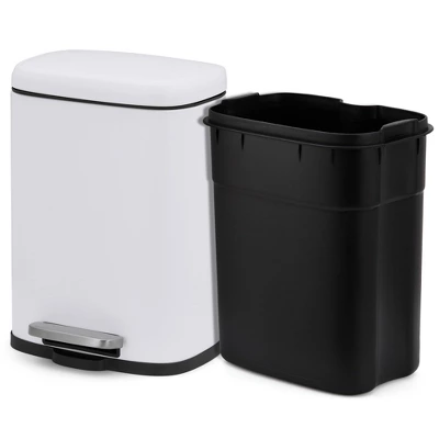 1.3 Gallon Waterproof Bathroom Trash Can With Soft Close Lid & Removable Inner Bucket, 5 Liter Stainless Steel Garbage Can, Compact Waste Constainer 13 1.3 Gallon Waterproof Bathroom Trash Can With Soft Close Lid & Removable Inner Bucket, 5 Liter Stainless Steel Garbage Can, Compact Waste Constainer - Image 11