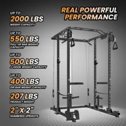 2000 LBS Power Cage,Multi-Function Power Rack With Cable Cross-Over System,Squat Rack With LAT Pull Down System -Furniture GUEST 1c23fc0f eb27 4636 bbd9 6133ac9770c9