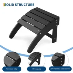 TROPOW Ottoman For Adirondack Chair, HDPE Adirondack Ottoman Footrest, Weather Resistance Outdoor Footstool For Outside Porch Pool 13 TROPOW Ottoman For Adirondack Chair, HDPE Adirondack Ottoman Footrest, Weather Resistance Outdoor Footstool For Outside Porch Pool -Furniture GUEST 1c3dc2d2 572d 4eca add4 633b47f057dc
