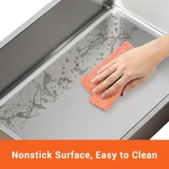 Stainless Steel Litter Box With Lid, Large Kitty Box, Enclosed Metal Litter Box With Removable Top & Litter Scoop, Tall Covered Dog Proof, 15.35'' -Furniture GUEST 1dbaf3bd 01da 4a5d a0a0 6669d4b37967