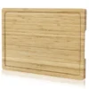 Bamboo Wood Cutting Board For Kitchen, 18"x12" Large Chopping Board, Wooden Cheese Charcuterie Board, With Side Handles And Juice Grooves -Furniture GUEST 1e70dfeb 03a0 4305 b838 4511700185d4