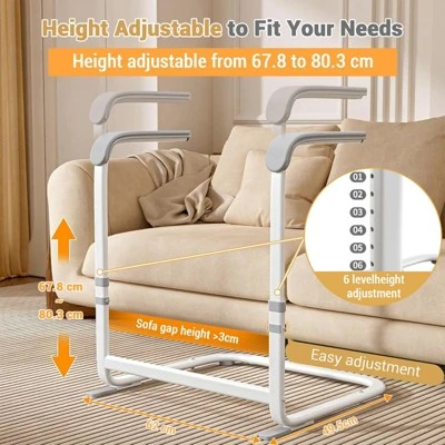 6-Speed Height Adjustable Chair Couch Stand Aid, Mobility Standing Aid Rail , Disabled People, Sofa Stand Assist From Sofa,Co-uch,Bed 4 6-Speed Height Adjustable Chair Couch Stand Aid, Mobility Standing Aid Rail , Disabled People, Sofa Stand Assist From Sofa,Co-uch,Bed - Image 2