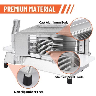 Tomato Slicer, 3/8" Stainless Steel Blade Slicer With Built-In Cutting Board - Safety Guards & Non-Slip Feet For Restaurant & Home 4 Tomato Slicer, 3/8" Stainless Steel Blade Slicer With Built-In Cutting Board - Safety Guards & Non-Slip Feet For Restaurant & Home - Image 2