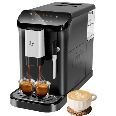 TROPOW Fully Automatic Espresso Machine, With Built-In Grinder And Milk Frother, Adjustable Espresso Bean Grinder For Home Barista 11 TROPOW Fully Automatic Espresso Machine, With Built-In Grinder And Milk Frother, Adjustable Espresso Bean Grinder For Home Barista - Image 9