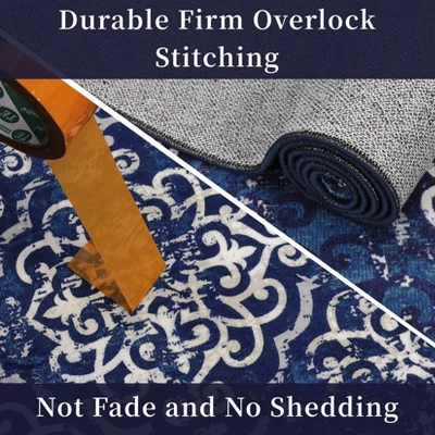 Machine Washable Living Room Rug Indoor Rug Kitchen Accent Rug Distressed Carpet Low Pile Bedroom Rug Office Dining Room Olive 6 Machine Washable Living Room Rug Indoor Rug Kitchen Accent Rug Distressed Carpet Low Pile Bedroom Rug Office Dining Room Olive - Image 4