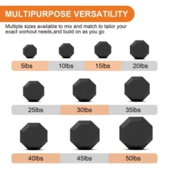 TROPOW Black PVC Hex Dumbbell Weight Set ¨C For Strength Training & Full-Body Workout -Furniture GUEST 2445de6b ea50 401b 9221 17be91935d85