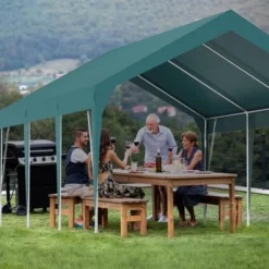 Heavy Duty Carport Outdoor Car Canopy UV Resistant Waterproof Party Tent All-Season Portable Garage Gazebo Shelter -Furniture GUEST 249286d7 e75f 4582 9b16 c799a45e5c89