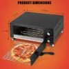 1100W Countertop Electric Pizza Oven,Stainless Steel Pizza Oven Maker With Timer & Removable Tray For Home, Kitchen & Restaurant -Furniture GUEST 25160b86 ac84 44a4 84dd fbee584a6dcd