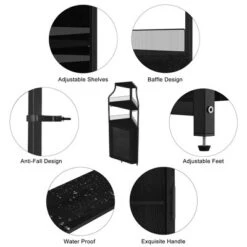 TROPOW Corner Bar Rack Cabinet With Detachable Wine Rack, Bar Cabinet With Glass Holder, Small Sideboard And Buffet Cabinet With Mesh Door 20 TROPOW Corner Bar Rack Cabinet With Detachable Wine Rack, Bar Cabinet With Glass Holder, Small Sideboard And Buffet Cabinet With Mesh Door -Furniture GUEST 257eb2f4 70e6 4420 a95b c6921c639a4d