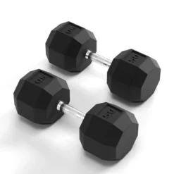 TROPOW Rubber-Coated Hex Dumbbell Set (5-50LB Pairs & 100-550LB Bulk Options) ¨C Black Gym & Home Weights For Strength Training & Full-Body Workouts -Furniture GUEST 265c51cd 88bb 4924 bc7f 1b2e0a3f7b4e