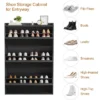Shoe Cabinet, 3 Flip Drawers - Modern Entryway Shoe Storage Organizer, Narrow Wooden Rack With Adjustable Shelves, Space-Saving, Black -Furniture GUEST 2697f892 6dc8 4b8d b0e2 220e327d1cf6