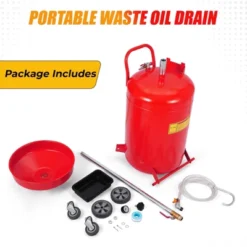 Waste Oil Drain, Oil Drain Tank - 20 Gallon Portable Air Operated With Adjustable Funnel Height, Pressure Valve & Wheels For Garage/Workshop -Furniture GUEST 2707edf6 d391 4ad0 84e2 2e1e691932bd