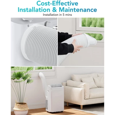 Portable Room Air Conditioner, 12,000 BTU Portable AC Unit With Remote Control/Installation Kit, Stand Up AC Unit Room Cooling Up To 400sq.ft 5 Portable Room Air Conditioner, 12,000 BTU Portable AC Unit With Remote Control/Installation Kit, Stand Up AC Unit Room Cooling Up To 400sq.ft - Image 3